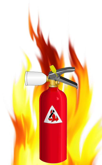 Actron Fire Services - Extinguisher and Flame